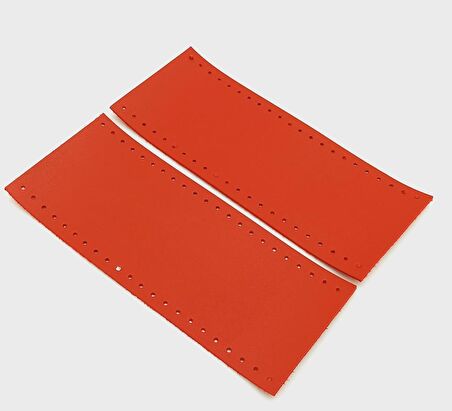 Suni Deri Tutma Sapı Kırmızı Simit Sap 17x7.5 Cm