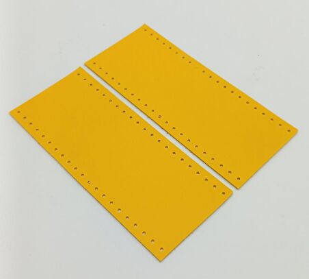 Suni Deri Tutma Sapı Sarı Simit Sap 17x7.5 Cm