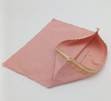 28X28 Cm Fermuarsız Dikilmiş Astar Pudra