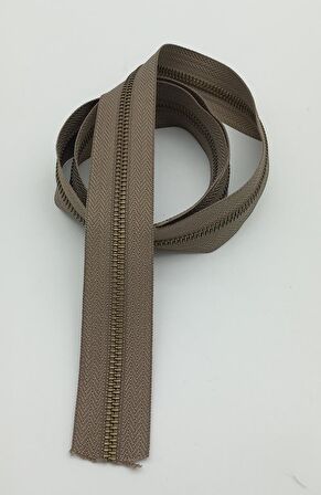 Ortası Antik Fermuar 100 Cm Vizon Renk