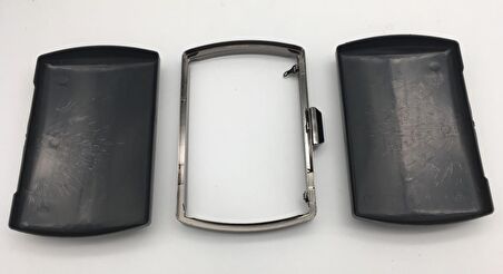 Abiye Çanta Kalıbı Oval Kenar Füme Metal