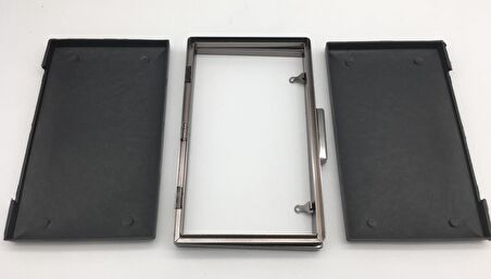 Abiye Çanta Kalıbı Dik Köşe Füme Metal