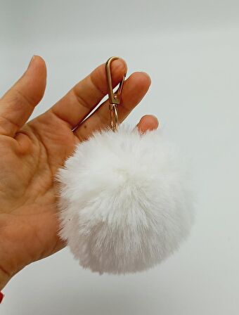 Kırık Beyaz Renk Ponpon