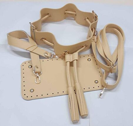 Sarı Renk Torba Çanta Seti