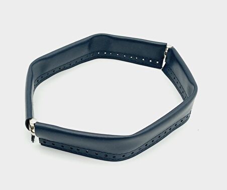 Lacivert Renk Derili Metal Çanta Ağzı 25 Cm