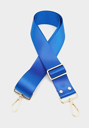 Polyester Kolon 120X4 Cm Saks Mavi Light Gold Metalli