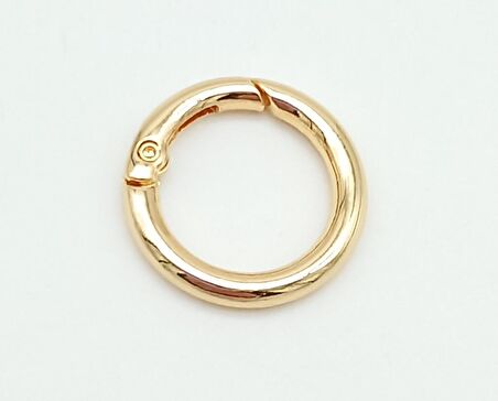 2 Cm Light Gold Yaylı Halka
