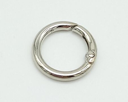 2 Cm Gümüş Yaylı Halka