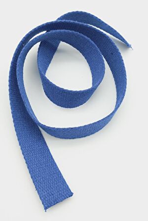 3 Cm Pamuklu Kolon 1 Metre Saks Mavi Renk