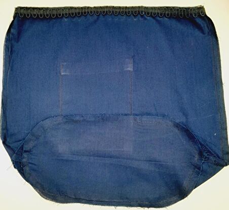 Lacivert 25X12 Cm Oval Tabanlı Dikilmiş Fermuarsız Astar