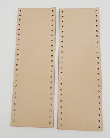 Ham Doğal Gerçek Deri Tutma Sapı 18X6 Cm Simit Sap