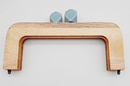 20 Cm Açık Renk Ahşap Burs Su Yeşili Toplu