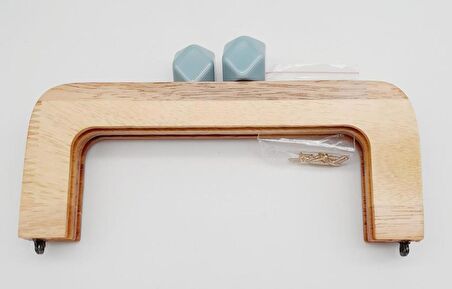 20 Cm Açık Renk Ahşap Burs Su Yeşili Toplu