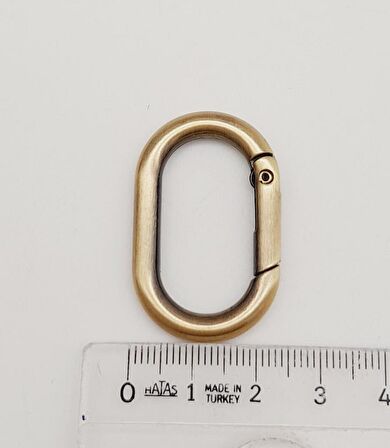 Antik 3 cm Ovalize Yaylı Halka 1 Adet