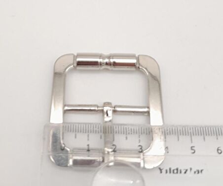 Gümüş Renk 3.5 Cm Kare Çanta Tokası