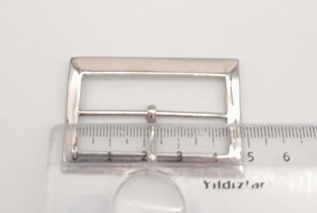 Gümüş Renk 4.5 Cm Dikdörtgen Çanta Tokası