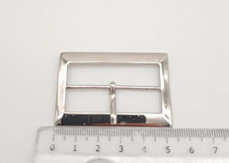 Gümüş Renk 4.5 Cm Dikdörtgen Çanta Tokası