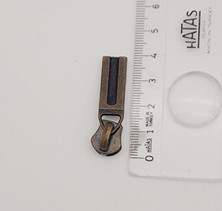 Antik Renk 4 Cm Fermuar Başı