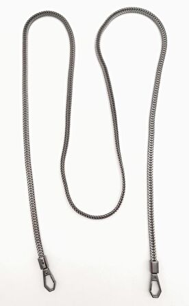 125 cm Füme Renk Kancalı Çanta Zinciri