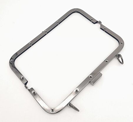 21 Cm Füme Dikdörtgen Çanta Klipsi Çanta Bursu