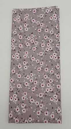 120X50 Cm Pudra Küçük Çiçekli Desen Pamuklu Astarlık Kumaş No:13