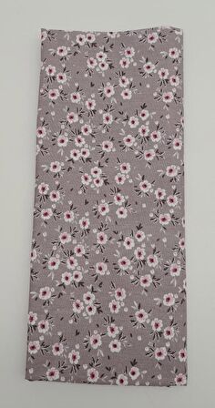 120X50 Cm Pudra Küçük Çiçekli Desen Pamuklu Astarlık Kumaş No:13