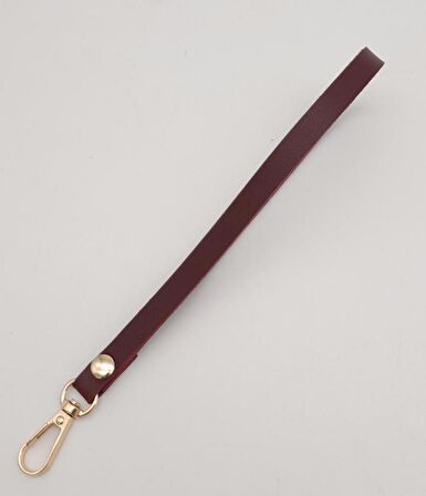 İnce Tek Kat Suni Deri Bordo Elcik Light Gold Metal