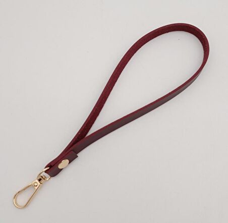 İnce Tek Kat Suni Deri Bordo Elcik Light Gold Metal
