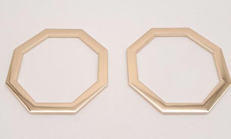 10 cm Sekizgen Light Gold Metal Çanta Sapı