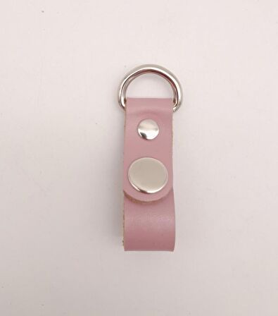 Lila Gerçek Deri Çıtçıtlı Sapucu Böce Gümüş Metalli 1 Adet