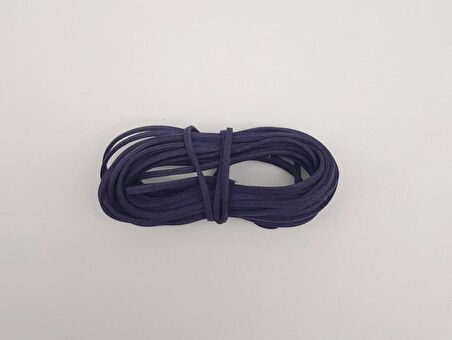 5 metre Lacivert Nubuk Deri İp No:2