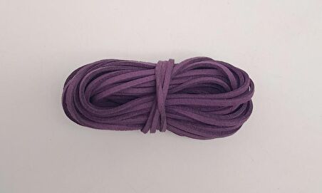 5 metre Mor Nubuk Deri İp No:11
