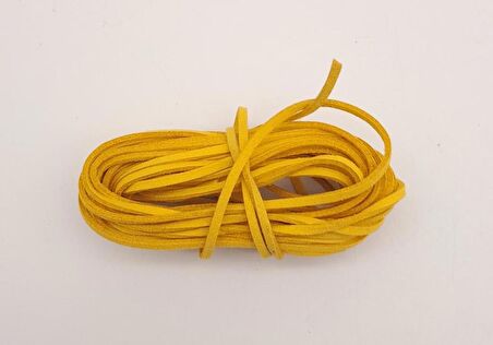 5 metre Hardal Nubuk Deri İp No:19