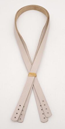 Gerçek Deri 70X1.2 Cm Bej Renk Çanta Sapı