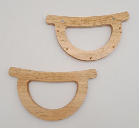 D Model Açık Ahşap Çanta Sapı