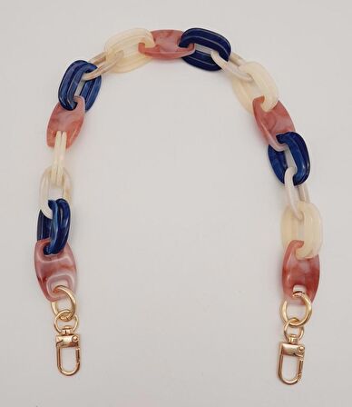 Renkli 55 Cm Köprü Model Light Gold Kancalı Akrilik Zincir