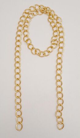 Kalın Zincir Light Gold 100 cm