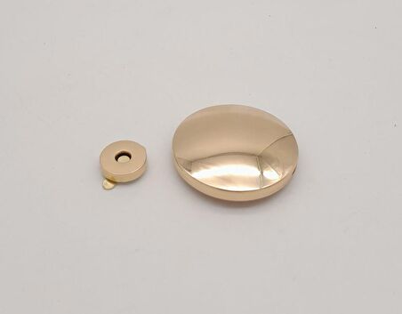 Angel Çanta Aksesuar 5 cm Yuvarlak Mıknatıslı Kilit Light Gold