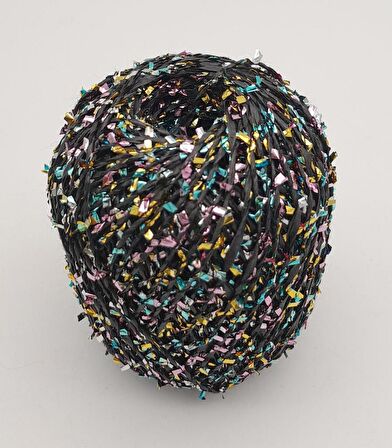 Confetti Kağıt İp Siyah Renkli