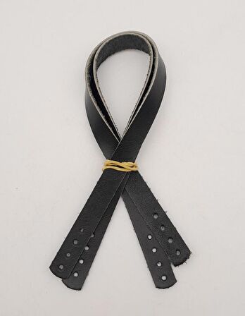 Gerçek Deri 35X1.2 Cm Siyah Renk Çanta Sapı