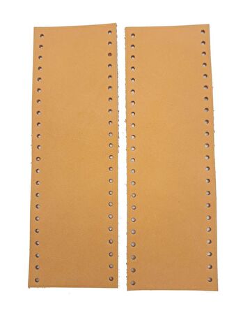 Açık Taba Gerçek Deri Tutma Sapı 18X6 Cm Simit Sap