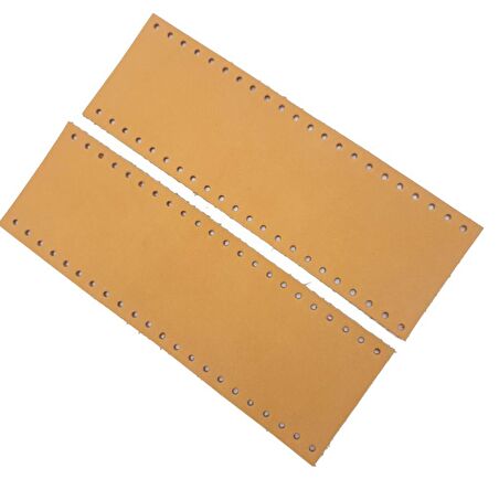 Açık Taba Gerçek Deri Tutma Sapı 18X6 Cm Simit Sap