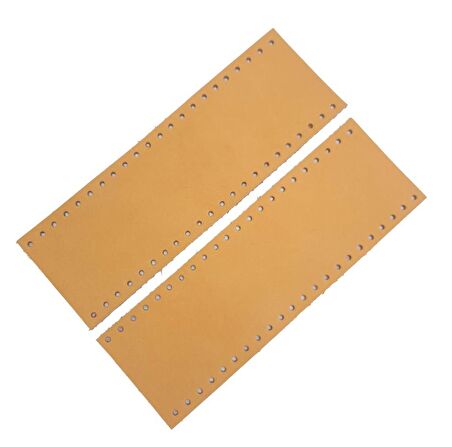 Açık Taba Gerçek Deri Tutma Sapı 18X6 Cm Simit Sap