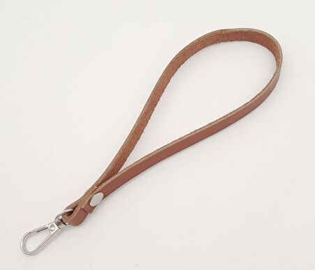 Gerçek Deri Taba Renk Elcik Gümüş Metalli