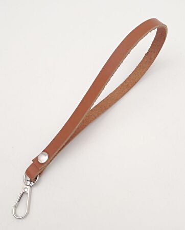 Gerçek Deri Taba Renk Elcik Gümüş Metalli