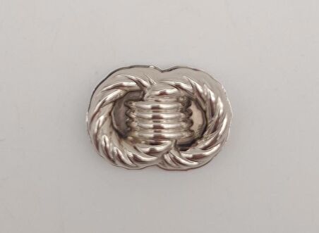 Gümüş Çift Daire Mıknatıslı Kilit