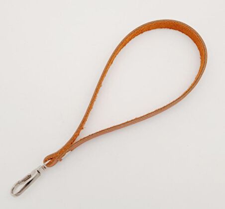 Gerçek Deri Turuncu Taba Renk Elcik Gümüş Metalli