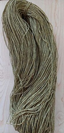 Simli Kağıt İp Fıstık Yeşili Renk 400 gr