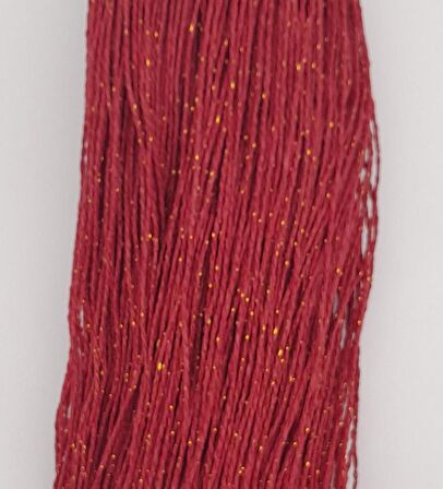 Simli Kağıt İp Koyu Kırmızı Renk 250 gr