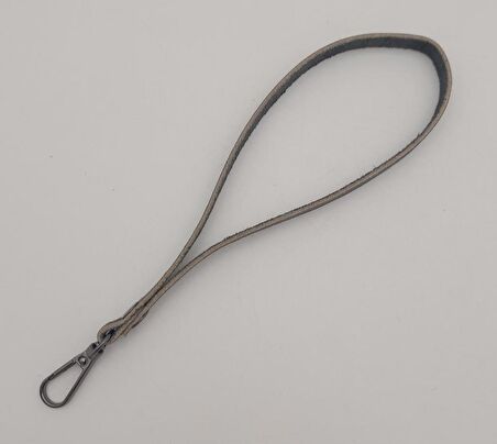 Gerçek Deri Siyah Renk Elcik Füme Metalli